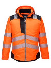 Warnschutz Regenjacke Winter Orange
